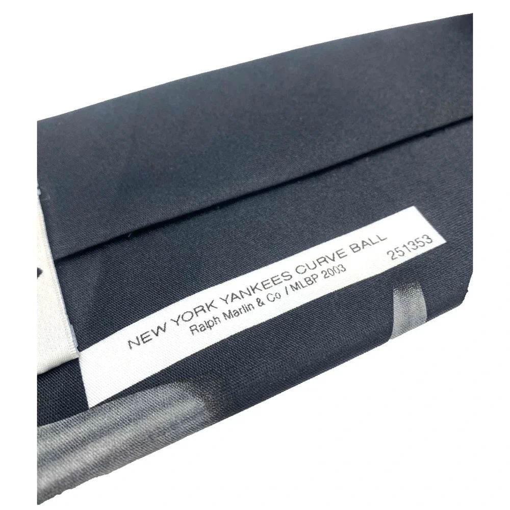 Vintage New York‎ Yankees Men's Neck Tie Ralph Marlin baseball 